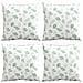 Cuscini Scatter Foglia 4 pcs Motivo Foglia 60 x 60 cm - Foto miniatura 1
