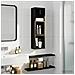 Armadio da bagno a muro Rovere Nero 20 x 14 x 70 cm - Foto miniatura 2