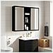 Armadio da bagno a muro Rovere Nero 20 x 14 x 70 cm - Foto miniatura 5