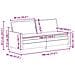 Set di divani 2 pcs Rosso Vino Velluto - Foto miniatura 8
