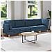 Set di divani modulari con spazio di archiviazione 4 pcs Blu - Foto miniatura 2