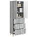 Set di armadi 2 pcs 66 x 34,5 x 90 cm Legno ingegnerizzato - Foto miniatura 2