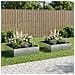 Vaso da giardino 2 pz Argento 100 x 100 x 30 cm Acciaio zincato - Foto miniatura 2