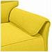 Set di divani 2 pz Giallo Chiaro Tessuto - Foto miniatura 4