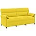 Set di divani 2 pz Giallo Chiaro Tessuto - Foto miniatura 9
