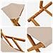 Lettino 4 pcs 3 Posizione Legno di Eucalipto Massello Beige - Foto miniatura 5