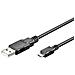 ICOC MUSB-A-001 - Cavo USB 2.0 A maschio / Micro B maschio 0,15 m Nero - Foto miniatura 1