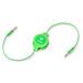 CAVO DA 3,5mm a 3,5mm PER MP3 RETRATTILE EUCABLE35GN VERDE 816983011236 - Foto miniatura 1