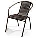 Sedia Impilabile Ios, Tubo Metallo E Polyrattan, 53.5x60.5x74 Cm - Foto miniatura 2
