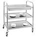 Carrello Inox - 2 Mensole - Portaposate - Foto miniatura 2