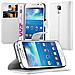 Custodia Compatibile Con Samsung Galaxy S4 Mini In Bianco Fumo - Coperchio Protettiva Con Chiusura Magnetica, Funzione Stand E Tasca Per Le Carte - Foto miniatura 6