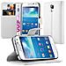 Custodia Compatibile Con Samsung Galaxy S4 Mini In Bianco Fumo - Coperchio Protettiva Con Chiusura Magnetica, Funzione Stand E Tasca Per Le Carte - Foto miniatura 9