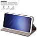Custodia Compatibile Con Samsung Galaxy S9 Plus In Grigio Nero - Coperchio Protettiva Con Chiusura Magnetica, Funzione Stand E Tasca Per Le Carte - Foto miniatura 7