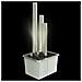 Fontana Da Giardino Argento 48x34x88 Cm In Acciaio Inox - Foto miniatura 4