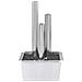 Fontana Da Giardino Argento 48x34x88 Cm In Acciaio Inox - Foto miniatura 7