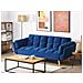 Divano Letto In Velluto Blu Scuro Asby - Foto miniatura 11