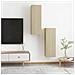 Mobili TV 2pz Rovere Sonoma 30,5x30x90 cm in Legno Multistrato - Foto miniatura 8