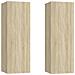 Mobili TV 2pz Rovere Sonoma 30,5x30x90 cm in Legno Multistrato - Foto miniatura 1