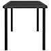 Tavolo da Pranzo da Giardino Nero 180x70x73 cm in Polyrattan - Foto miniatura 1
