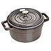 Cocotte in Ghisa con Coperchio Diametro 18 cm Colore Grigio - Foto miniatura 1