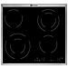 Piano Cottura EHF6342XOK Elettrico 4 Zone Cottura da 57,6 cm Colore Nero - Foto miniatura 1