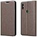 Custodia Compatibile Con Xiaomi Mi Mix 3 In Bruno Caffè - Coperchio Protettiva Con Chiusura Magnetica, Funzione Stand E Tasca Per Le Carte - Foto miniatura 8