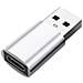 Adattatore Da Usb 3.0 (maschio) A Usb-c (femmina). Silver - Foto miniatura 1