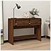 Tavolino Consolle Rovere Marrone 100x39x75 Cm Legno Multistrato - Foto miniatura 3