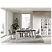 Tavolo Allungabile 90x160/264 Cm Naxy Mix Piano Bianco Frassino - Gambe Noce - Noce /bianco Frassino - Foto miniatura 5