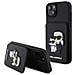 Cover Per Iphone 15 Plus Saffiano Con Portacarte, Nero - Foto miniatura 1