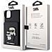 Cover Per Iphone 15 Plus Saffiano Con Portacarte, Nero - Foto miniatura 3