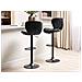 Set Di 2 Sedie Alte Valetta Pelle Sintetica Nero - Foto miniatura 1
