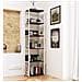 Scaffale stile loft con ripiani in legno, 6 ripiani, 50x32x192 cm, Colore Bianco e Grigio - Foto miniatura 5