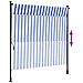 Tenda A Rullo Esterno Blu E Bianca 200x270cm Tessuto E Acciaio - Foto miniatura 6