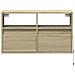 Mobile TV a Parete con Luci LED Rovere Sonoma 80x31x45 cm - Foto miniatura 2
