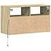 Mobile TV a Parete con Luci LED Rovere Sonoma 80x31x45 cm - Foto miniatura 4