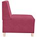 Divano Sedia Rosso Vino 55 cm Velluto - Foto miniatura 3