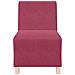 Divano Sedia Rosso Vino 55 cm Velluto - Foto miniatura 5