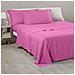 Completo Lenzuola In Flanella Colore Viola Misura Singolo - Foto miniatura 2