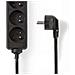 Prolunga 3 Vie 3680w 16a Pin Di Terra 3m Tipo E Francia, Nero - Foto miniatura 3