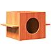 Cuccia per Gatti Marrone Cera 51x35x30cm Legno Massello di Pino - Foto miniatura 1