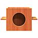 Cuccia per Gatti Marrone Cera 51x35x30cm Legno Massello di Pino - Foto miniatura 3