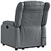 Poltrona Alzapersona Elettrica Reclinabile Grigio in Similpelle - Foto miniatura 5