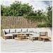 Set Salotto da Giardino 12pz con Cuscini Grigio Chiaro Bambù - Foto miniatura 2