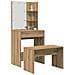 Set Toeletta con LED Rovere Artigianale in Legno Multistrato - Foto miniatura 2
