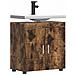 Mobile per lavabo da bagno TULUM Rovere fumo 60 x 34 x 63 cm - Foto miniatura 3
