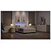 Letto a molle con materasso Crema 160 x 200 cm Tessuto - Foto miniatura 5