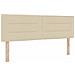 Letto a molle con materasso Crema 160 x 200 cm Tessuto - Foto miniatura 7