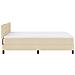 Letto a molle con materasso Crema 160 x 200 cm Tessuto - Foto miniatura 9