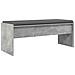 Panca per ingresso con cuscino Grigio cemento 103 x 38 x 40 cm - Foto miniatura 7